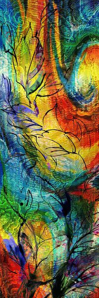 抽象花纹印花华亿平台图片