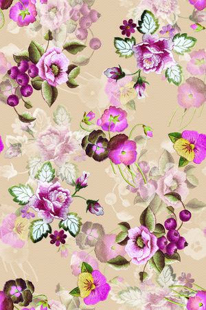 花卉印花华亿平台图片