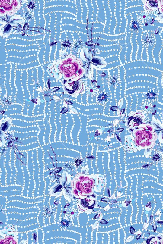 花卉印花华亿平台图片