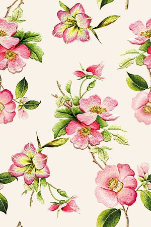 抽象手绘满版刺绣印花华亿平台图片