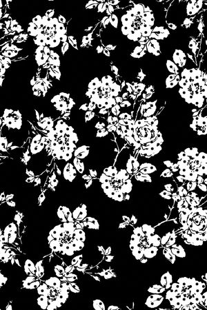 简约黑白印花华亿平台图片