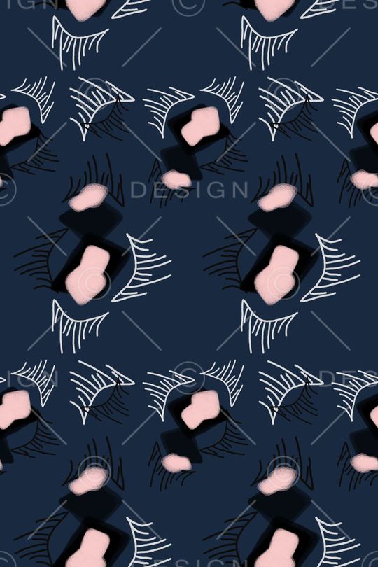 抽象图案印花华亿平台图片