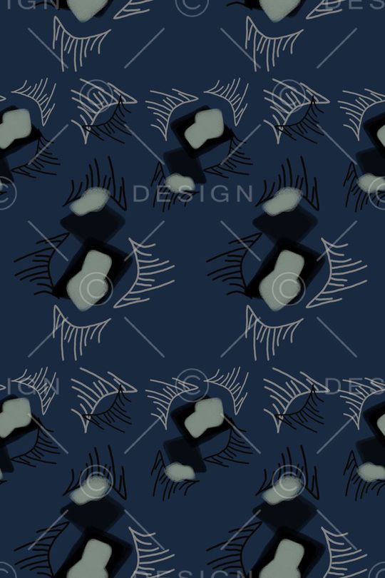 抽象图案印花华亿平台图片