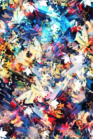 抽象印花华亿平台图片