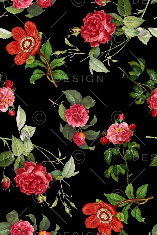 时尚抽象3D女装裙子花卉植物数码印花印花华亿平台图片