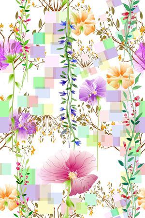 小碎花印花华亿平台图片