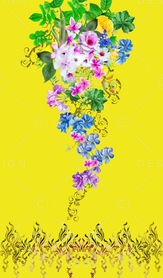 树枝、时尚、欧式印花华亿平台图片