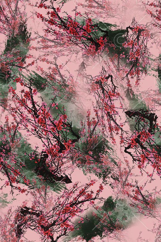 桃花印花华亿平台图片