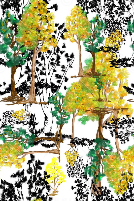 笔触印花华亿平台图片