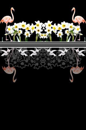 火烈鸟印花华亿平台图片