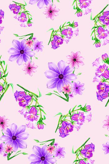 627733-水彩清爽花朵05709c