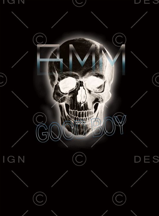 分图层好男孩骷髅头印花华亿平台图片