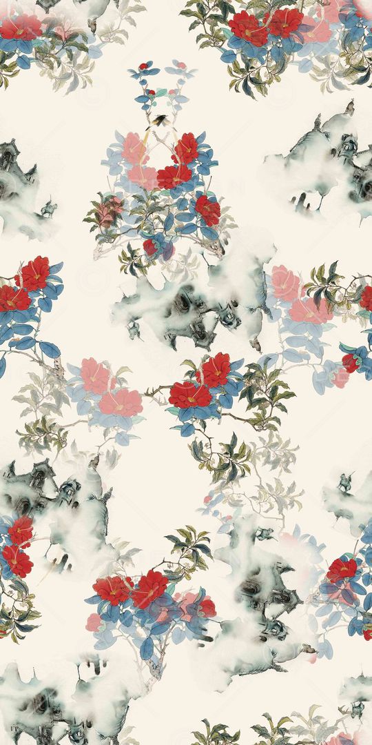 中国风印花华亿平台图片