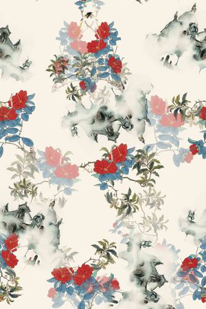 中国风印花华亿平台图片