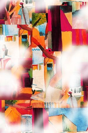 数码几何印花华亿平台图片