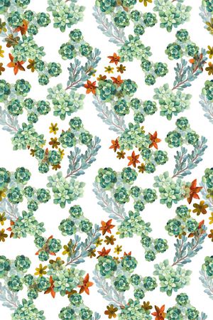 手绘水彩印花华亿平台图片