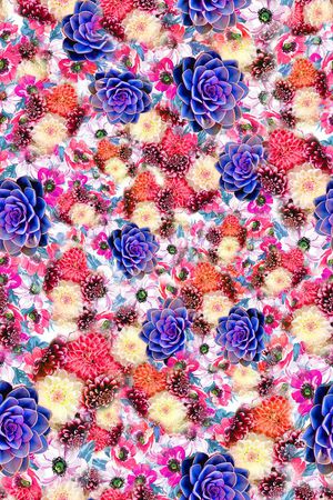 花卉印花华亿平台图片