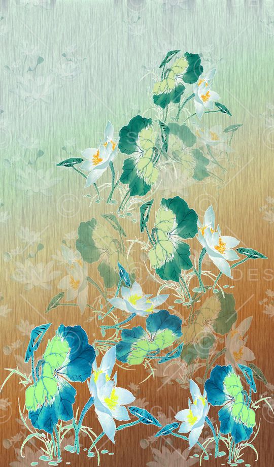 花卉花丛印花华亿平台图片