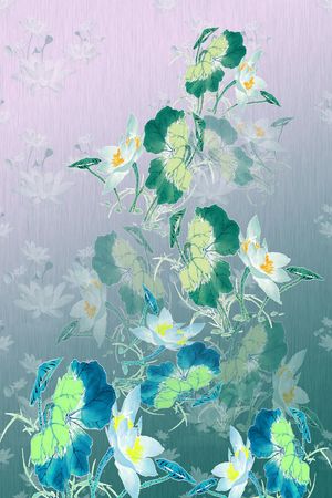 花卉花丛印花华亿平台图片