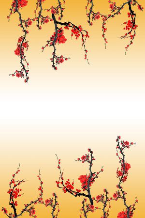 梅花印花华亿平台图片