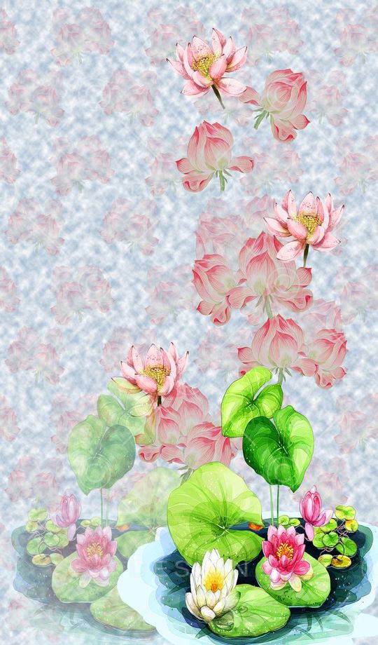 花卉花丛印花华亿平台图片