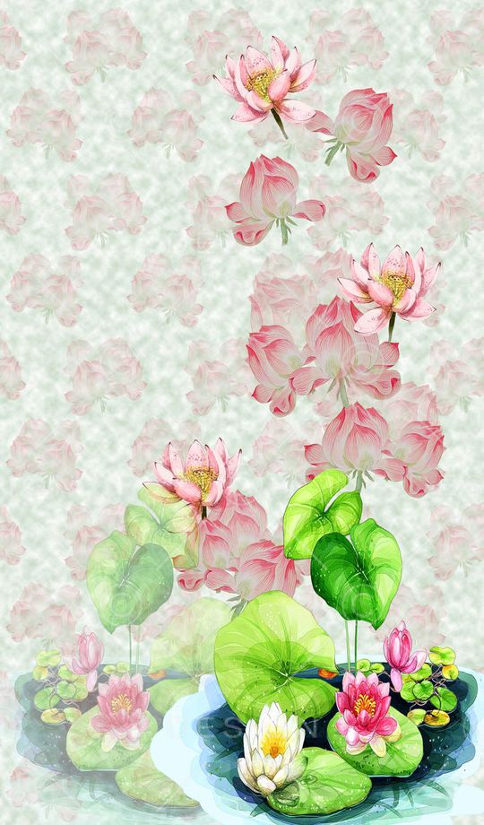 花卉花丛印花华亿平台图片