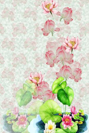 花卉花丛印花华亿平台图片