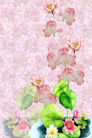 花卉花丛印花华亿平台图片