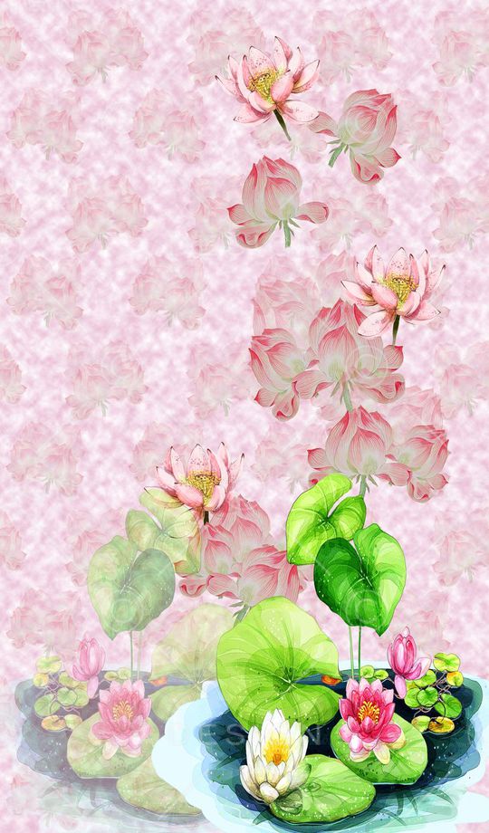 花卉花丛印花华亿平台图片