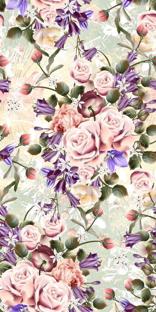 写实花卉印花华亿平台图片