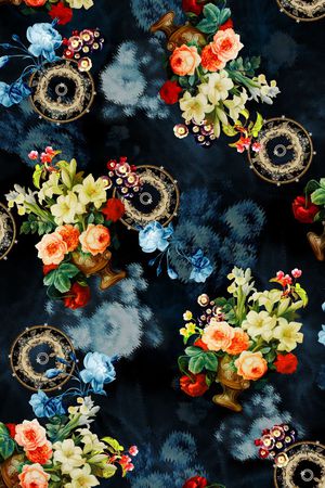 欧式宫廷风印花华亿平台图片