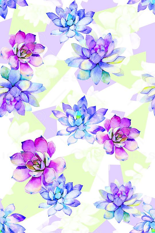 抽象手绘满版多内花卉印花华亿平台图片