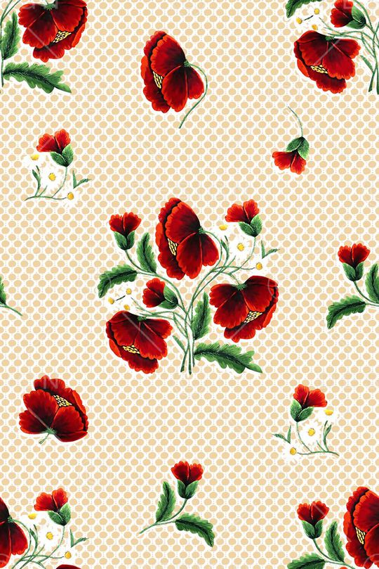 抽象手绘满版刺绣印花华亿平台图片