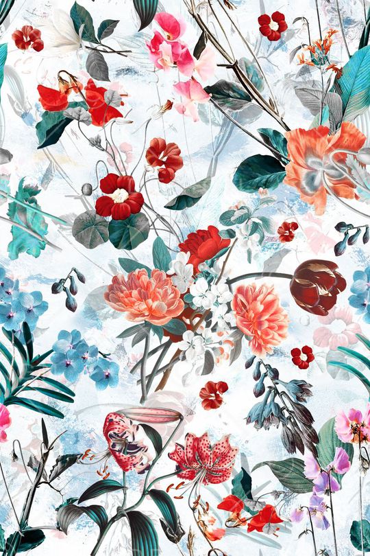 花卉印花华亿平台图片