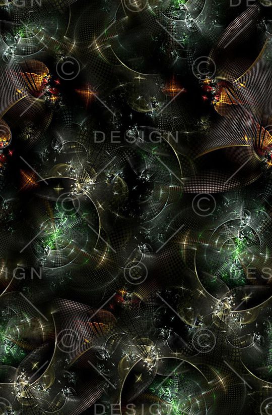 时尚抽象几何分形女装印花印花华亿平台图片