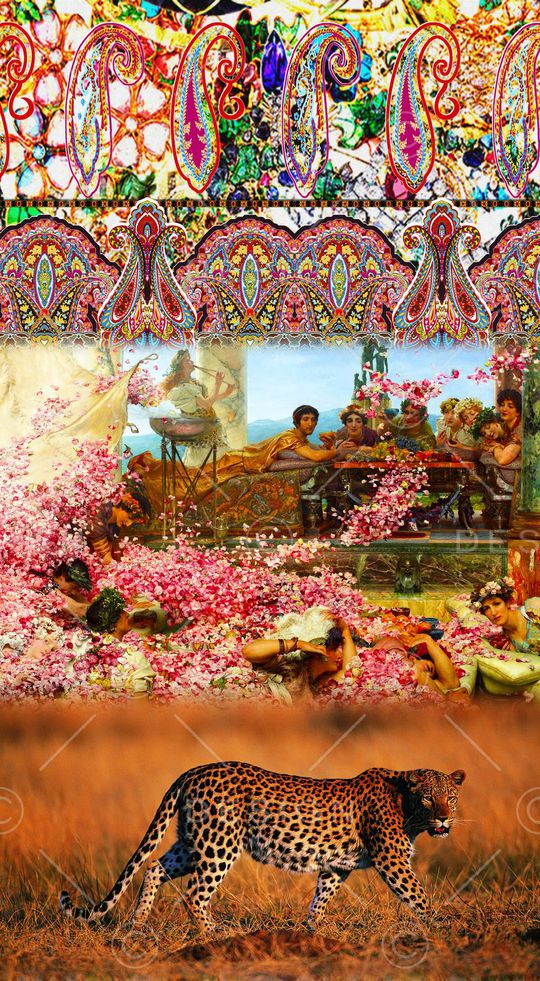 腰果印花华亿平台图片