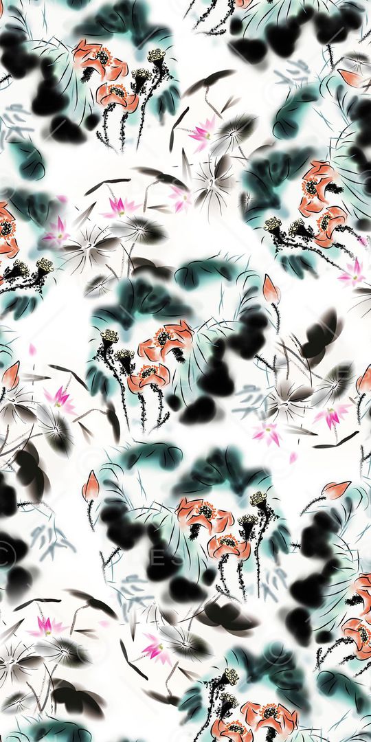 荷叶印花华亿平台图片