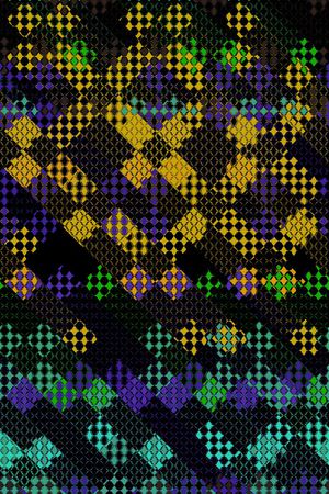 不规则几何印花华亿平台图片