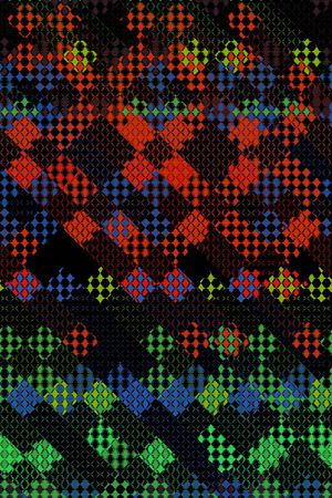 不规则几何印花华亿平台图片