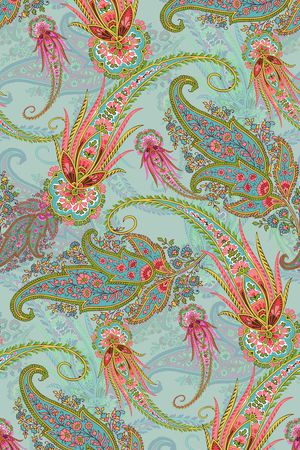 佩斯利印花华亿平台图片