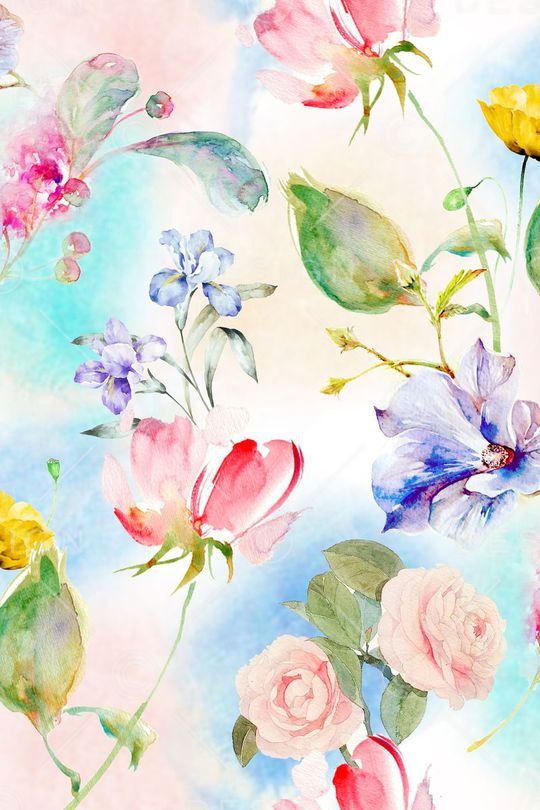 水彩印花华亿平台图片