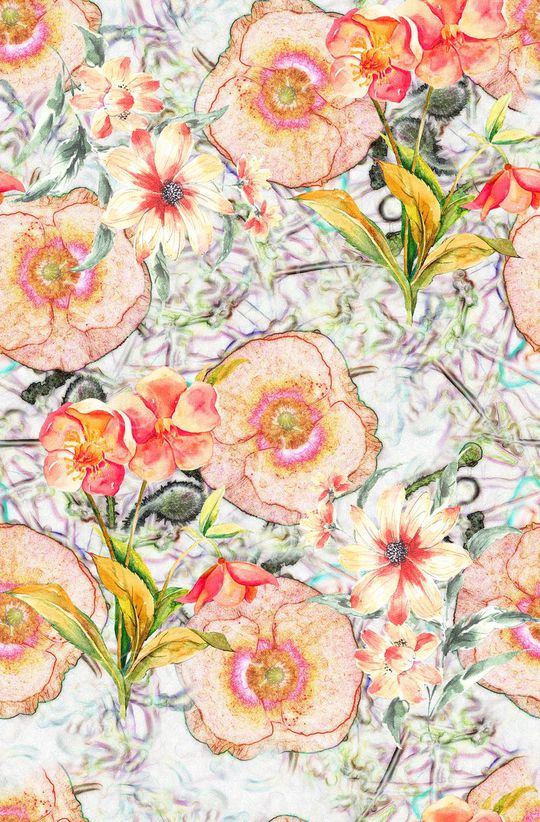 时尚潮流手绘水彩画印花华亿平台图片