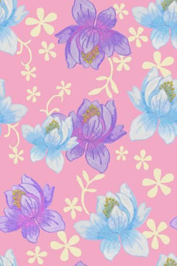 628649-2016-5-8水彩布纹花卉1