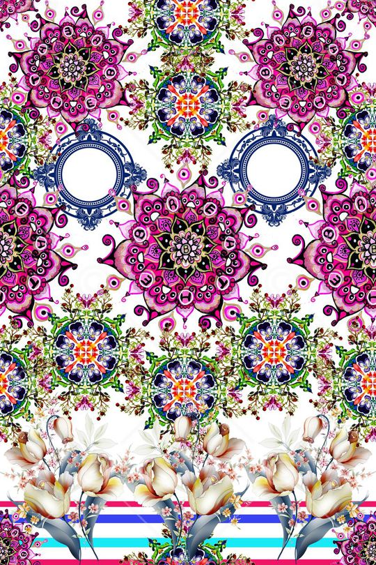 佩斯利印花华亿平台图片