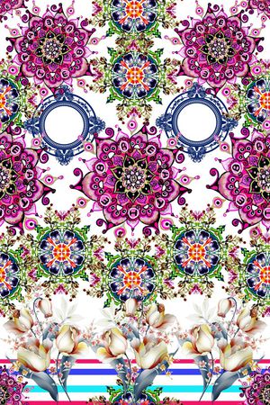 佩斯利印花华亿平台图片