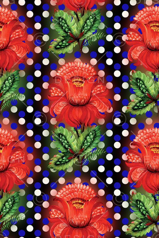 时尚潮流女装裙子花卉数码印花印花华亿平台图片