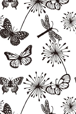 蝴蝶印花华亿平台图片