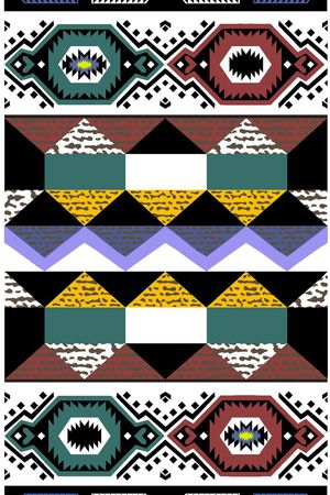 几何印花华亿平台图片