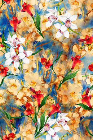 油画肌理印花华亿平台图片