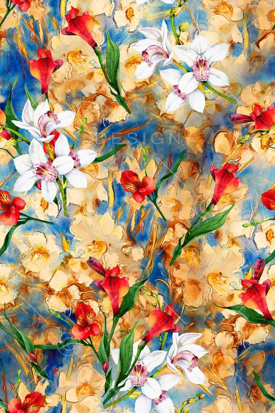 油画肌理印花华亿平台图片